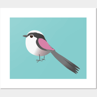 A cute long tailed tit. Posters and Art